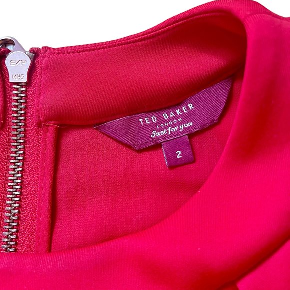 Ted Baker Cocktail Red Dress - Picture 4 of 4